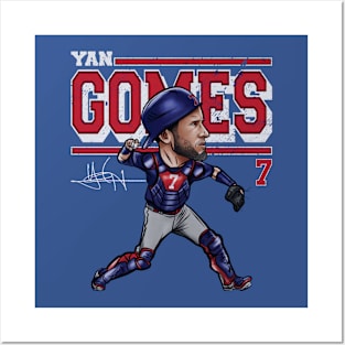 Yan Gomes Chicago C Cartoon Posters and Art